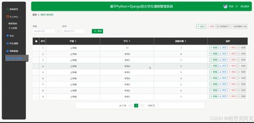 基于python django的大学生请假管理系统 源码 定制 开发