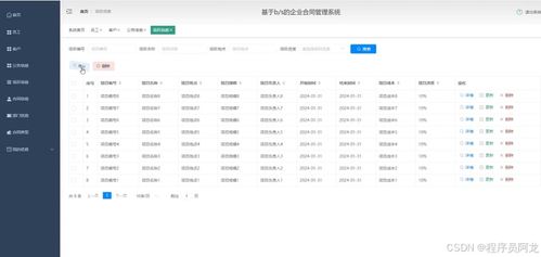 基于B/S架构的企业合同管理系统 源码定制与软件系统开发